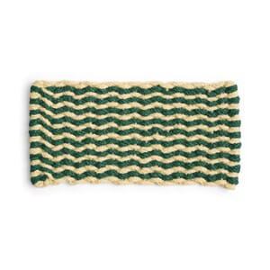 Dørmatte Coco Dark Green and White 40x80