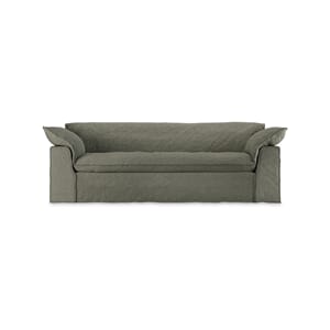 Nomad couch: 244cm, linen, army green