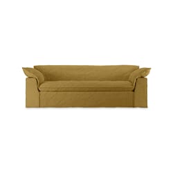Nomad couch: 244cm, linen, burnt ochre