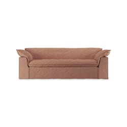 Nomad couch: 244cm, linen, dusty rose