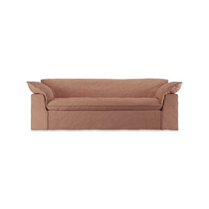 Nomad couch: 244cm, linen, dusty rose