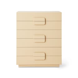 Spacious drawer cabinet cream