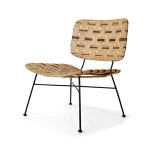 Rattan lounge chair natural
