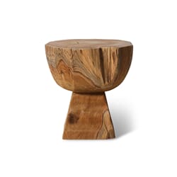 Arched wooden stool