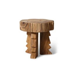 Carved wooden stool