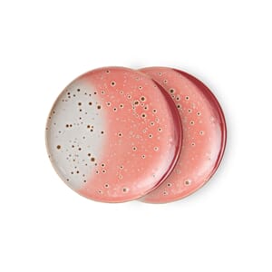 70s ceramics: dessert plates lychee (set of 2)
