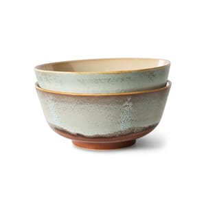 70s ceramics: ramen bowl, verge (set of 2)