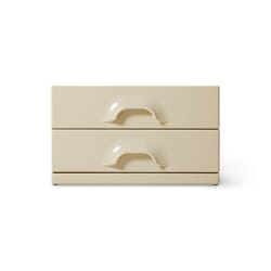 Chest of 2 drawers, cream