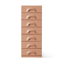 Chest of 7 drawers, blush