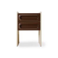 Space nightstand, coffee/cream