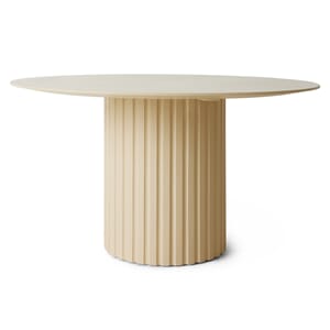 Pillar dining table round cream