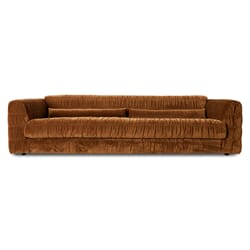 Club couch: royal velvet, caramel