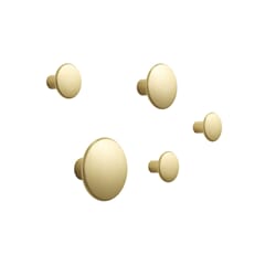Knagg Dots Metall Brass