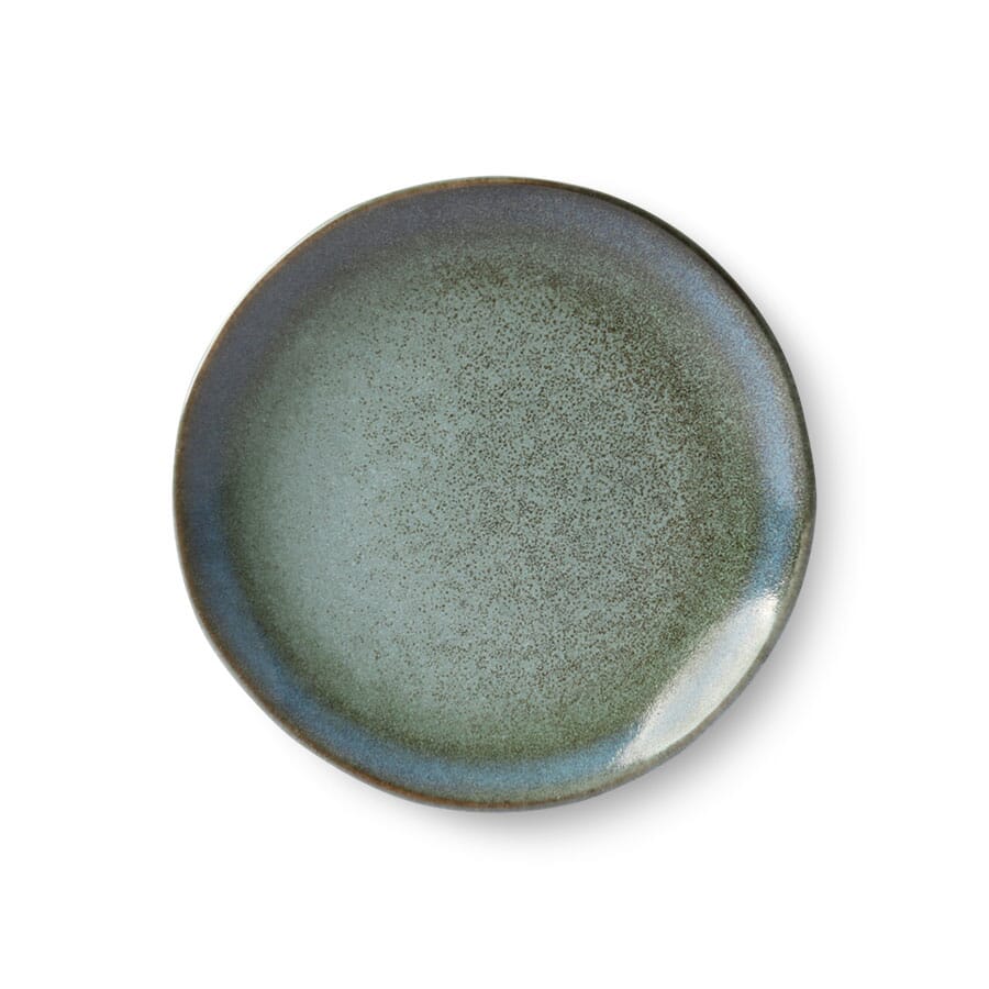 Bilde av Hk Living - Hk Living 2 Stk | Ceramic Desserttallerken :moss - Lunehjem.no - Interiør På Nett
