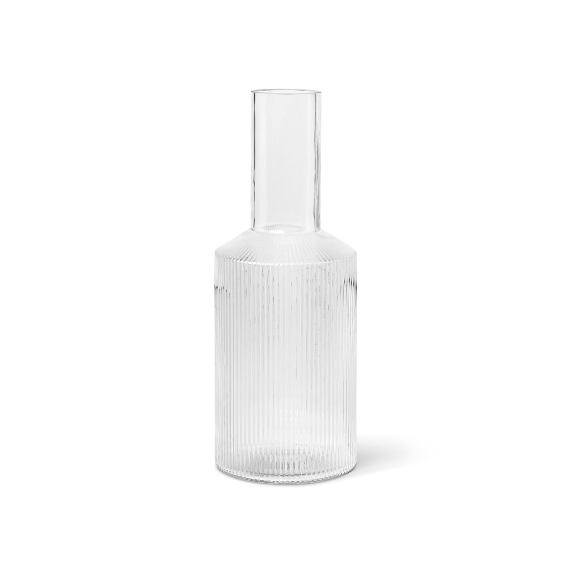 Bilde av Ferm Living - Ferm Living Karaffel Ripple Clear - Lunehjem.no - Interiør På Nett