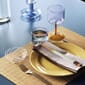 541224_Rel Bamboo Place Mat natural_Colour Sticks multi_Tint Wineglass pink and yellow_Flare Stripe light blue with white.jpg