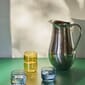 541231_Rel Indian Steel Pitcher NO. 2_Tint Glass light blue with red rim_light yellow with white rim.jpg