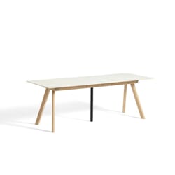 hay104_Rel 9359852039000_CPH 30 Extendable Table L160_310 x W80_Off white lino tabletop_Matt laquered frame w. 1 leaf.jpg