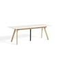 hay104_Rel 9359852039000_CPH 30 Extendable Table L160_310 x W80_Off white lino tabletop_Matt laquered frame w. 1 leaf.jpg