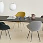 hay116_Rel CPH30 Table Extendable black linoleum_Bubble Lamp_AAC127 Chair black base Lola dark green_AAC127 chromed base Steelcut Trio 446.jpg