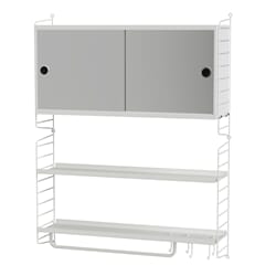 String Vegghylle med speil 80x100