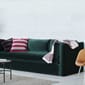 400352_Rel Hackney 3 seater Lola dark green_Rebar_Moire Kelim grey_AAC27 silk cognac, chrome base_Eiffel Shelf warm sand.jpg
