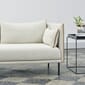 hay83_Rel Silhouette Sofa Uph Coda 100 Piping cognac leather_Tray Table black_Indian Steel Pitcher.jpg