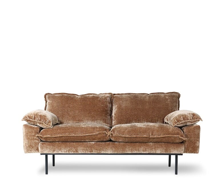 Bilde av Hk Living - Hk Living Sofa Retro 2 Seter - Lunehjem.no - Interiør På Nett