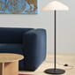 571046_Rel Mags_Soft_3_Seater_comb_10_Left_Metaphor_008_black_stitching_Pao_Glass_Floor_Lamp_white_opdal_glass_Slit_Table_Wood_Round_XL_wb_lacquer_oak