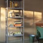 AB413-A873_Rel HAY_Shelving_Unit_dusty_blue_Paper_Paper_Bin_dark_green_Slant_233_white.jpg
