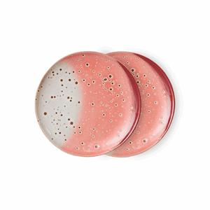 70s ceramics: dessert plates lychee (set of 2)