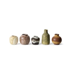70s ceramics: small vases, pursuit (set of 5)