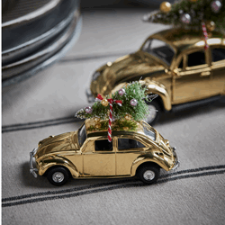 Juledekorasjon Bil Mini 1 Gylden