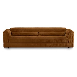 Club couch: royal velvet, caramel