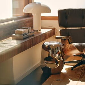 Currents chrome side table