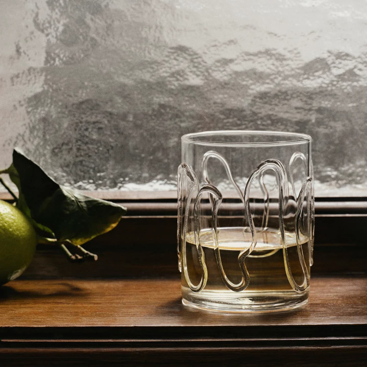Ferm Living 2 stk | Doodle Glass Tall Clear - Lunehjem.no - Interiør på nett