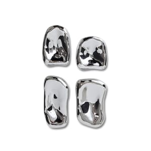 Glasskulptur Chrome (sett med 4) .jpg