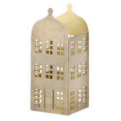 Lysestake Manor H22cm Golden