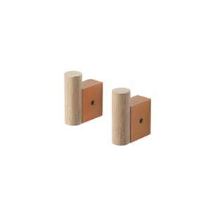 Knagg Attach Eik/Burnt Orange 2 stk