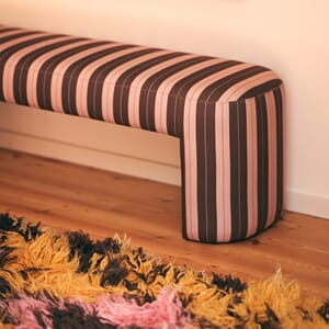 Lobby bench striped