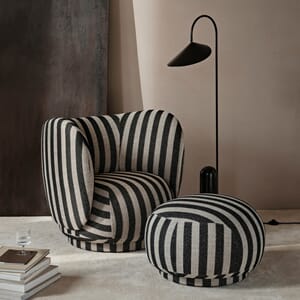 Loungestol Rico Lousiana Sand/Svart