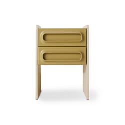 Space nightstand, sage/cream