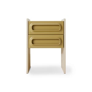 Space nightstand, sage/cream