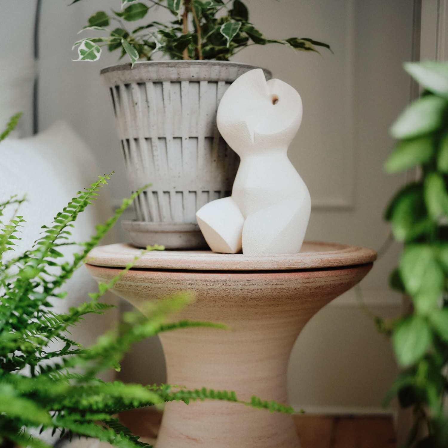 Bergs Potter Pantheon raw krukke Grey, Ø14 cm