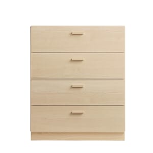 Relief Kommode Bred m/Sokkel Ash
