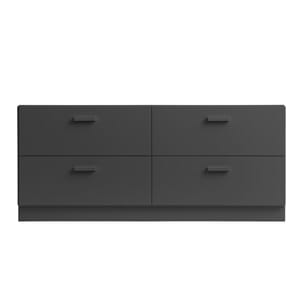 Relief Kommode Lav m/sokkel Grey
