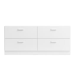 Relief Kommode Lav m/sokkel White