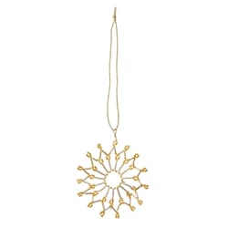 Juletrepynt Snowflake Ø7cm Elia Gold/Silver