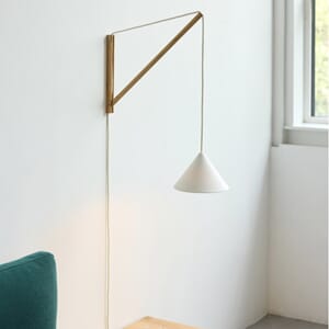 Suspended Vegglampe Eik/Hvit