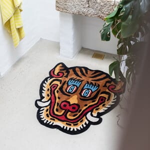 Tiger Face Gulvteppe 100x92cm